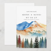 ノンフォトカスタム山 セーブザデート (正面/裏面)