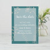 ノンフォトシンプル緑青ワイルドフラワー セーブザデート (スタンド正面)