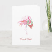 ノンフォトフロリダビーチクリスマスカード サンキューカード (正面)