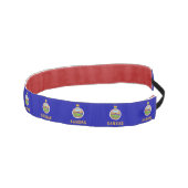 ノンヘスリップまたは滑ることッドバンドとカンザス州旗 アスレチックヘッドバンド (右)