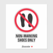 ノンマーキングのスポーツシューズのみビニールのシール シール (シート)