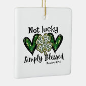 ノンラッキー、単にラッキー賛美チャームセントパトリック セラミックオーナメント (右)