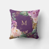 ノン最高のナエバー|シック熱帯フローラ祖母 クッション (裏面)