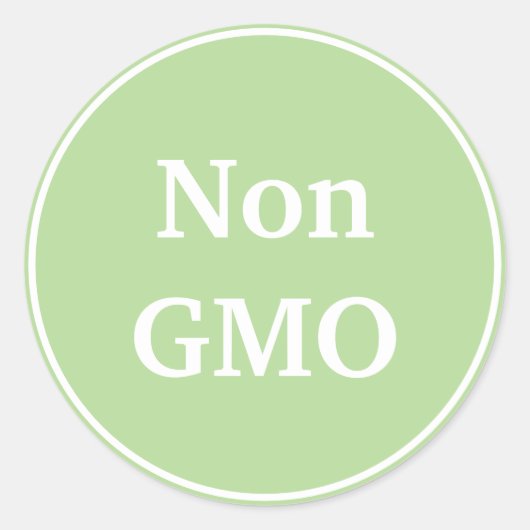 ノンGMO。グリーン ラウンドシール (正面)