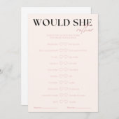 ノヴァは彼女の方がブライダルゲーム 招待状 (正面/裏面)