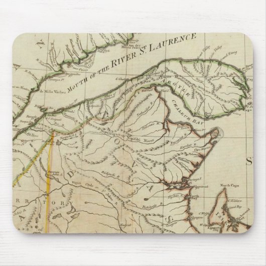ノヴァスコシアの新しい地図とケープ·ブレトン島 マウスパッド (正面)