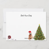 ノヴァズバフンバグクリスマス – ゴールデンレトリバー –  シーズンカード (裏面)