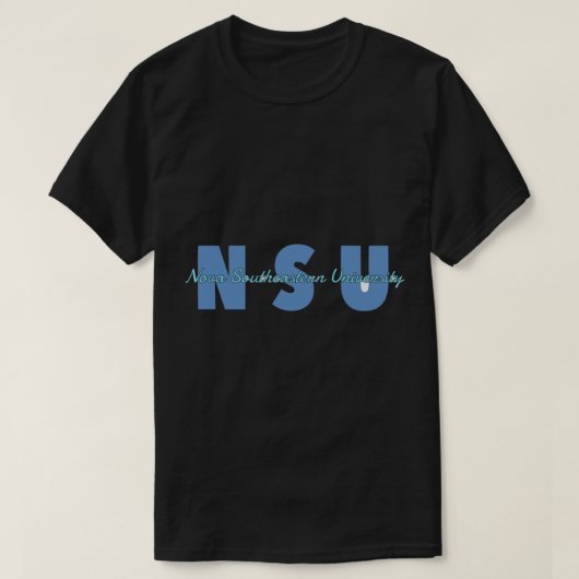 ノヴァ南東部の大学Nsu Tシャツ (デザイン正面)