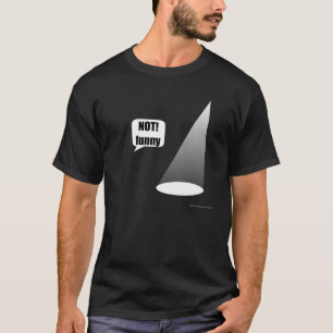 ノーおもしろいトシアター照明マンズダークT Tシャツ