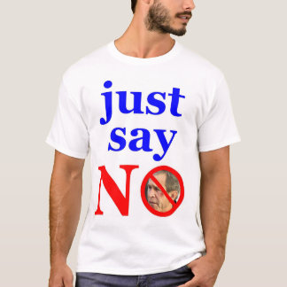 ノーと言うだけ Tシャツ