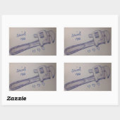 ノーと 長方形シール (シート)