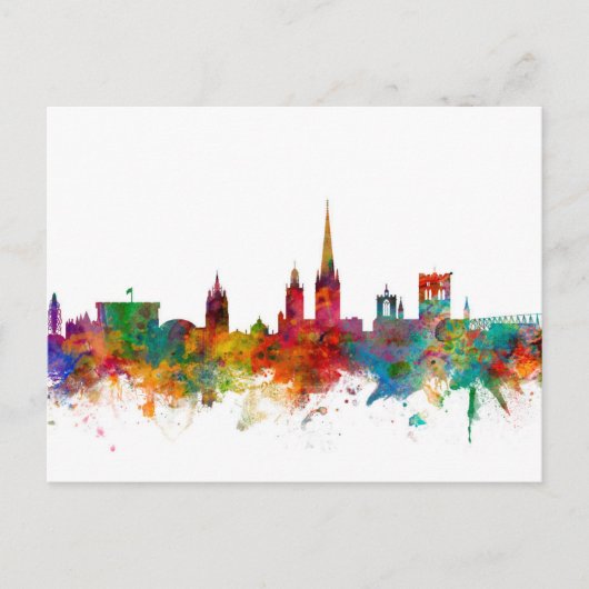 ノーウィッチイングランドスカイライン ポストカード (正面)