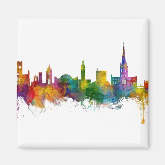 ノーウィッチイングランドスカイライン マグネット (正面)