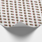 ノーウィッチテリアサンタポーズ ラッピングペーパー (角)