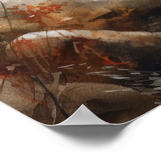 ノーウィッチテリアドッグアートプリントポスター ポスター (角)