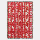 ノーウィッチテリアドッグシルエット スローブランケット (正面縦)