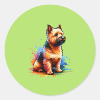 ノーウィッチテリア犬 ラウンドシール