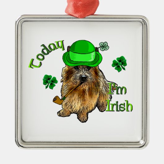 ノーウィッチテリアSt patricks メタルオーナメント (正面)