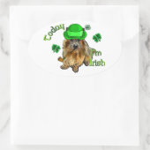 ノーウィッチテリアSt patricks 楕円形シール (バッグ)