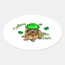 ノーウィッチテリアSt patricks 楕円形シール