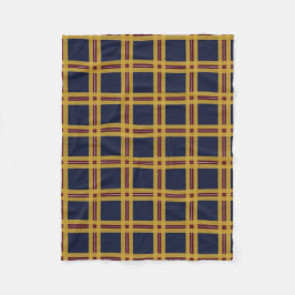 ノーウィッチ大学タータンチェック フリースブランケット