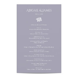 ノーウィッチ結婚式 プログラム