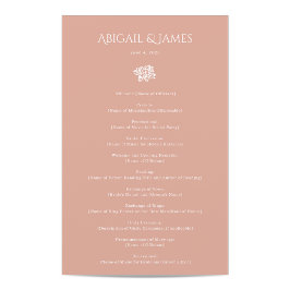 ノーウィッチ結婚式 プログラム