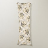 ノーウィッチ絵を描テリアの可愛いオリジナルペットドッグアート ボディピロー (正面縦)