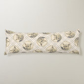 ノーウィッチ絵を描テリアの可愛いオリジナルペットドッグアート ボディピロー (正面)