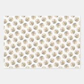 ノーウィッチ絵を描テリアの可愛いオリジナルペットドッグアート ラッピングペーパーシート (正面2)