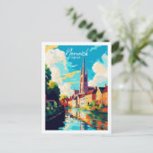 ノーウィッチ・イングランド・ヴィンテージ旅行 ポストカード (スタンド正面)