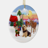 ノーウィッチ・テリアの治療 セラミックオーナメント (右)