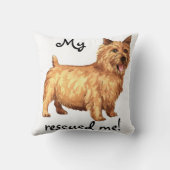 ノーウィッチ·テリアー救助 クッション (裏面)