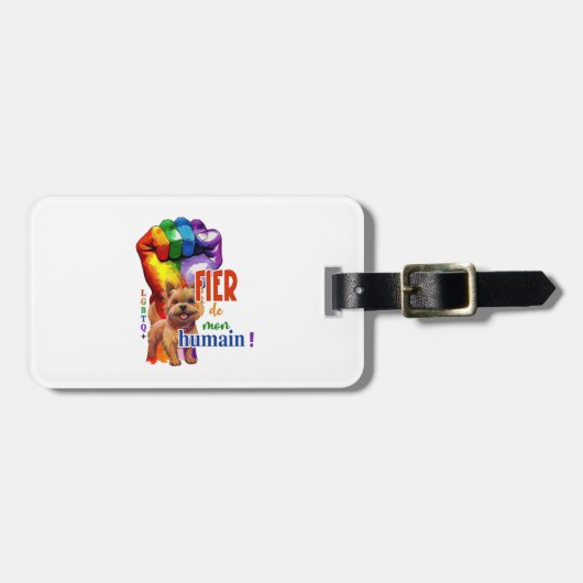 ノーウィッチ・テリア犬 ラゲッジタグ (正面横)