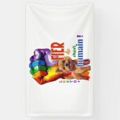 ノーウィッチ・テリア犬 横断幕 (縦)