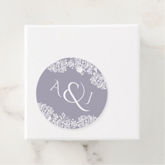 ノーウィッ結婚チのモノグラムメッセージカード フェイバータグ (インサイチュ)