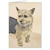 ノーウィッ絵画ドテリアの – かわいいオリジナルドッグアート (正面)