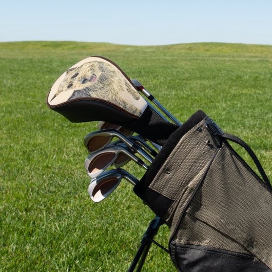 ノーウィッ絵画ドテリアの – かわいいオリジナルドッグアート ゴルフヘッドカバー (インサイチュ)