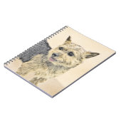 ノーウィッ絵画ドテリアの – かわいいオリジナルドッグアート ノートブック (左側)