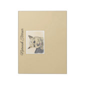 ノーウィッ絵画ドテリアの – かわいいオリジナルドッグアートN ノートパッド (回転)