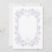 ノーウィ結婚ッチのフラットサンキューノートカード サンキューカード (正面)