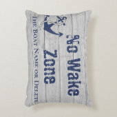 ノーウェイクゾーンネイビーいかりロープ航海の アクセントクッション (正面(垂直))