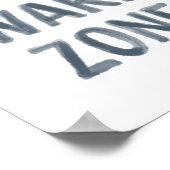 ノーウェイクゾーンビーチ子供部屋デコール ポスター (角)