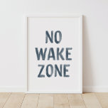 ノーウェイクゾーンビーチ子供部屋デコール ポスター<br><div class="desc">この「No Wake Zone」プリントはビーチをテーマにした飾おもしろいのためのだ!</div>