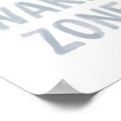 ノーウェイクゾーンビーチ子供部屋デコール ポスター (角)