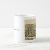 ノーウッド、MAヴィンテージマップ1882 コーヒーマグカップ (中央)