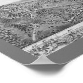 ノーウッド、MAヴィンテージマップ1882 ポスター (角)