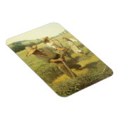 ノーカット・ワイス作『ヴィンテージ・ファーマーズ・バック・トゥ・ザ・ファーム』 マグネット (右側)