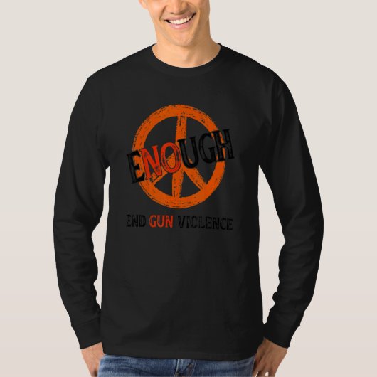 ノーガン認識度デイ衣服オレンジエンドガンVi Tシャツ (正面)