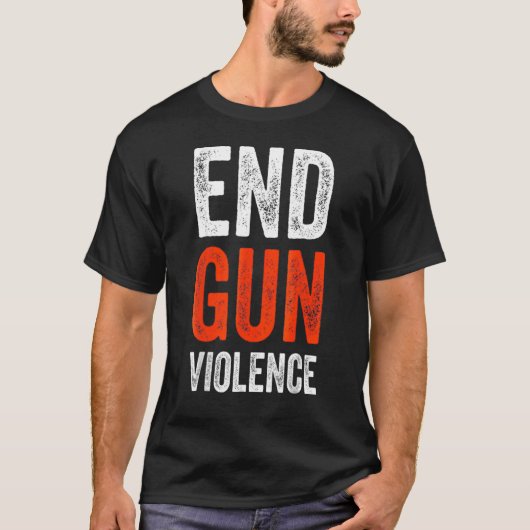 ノーガン認識度デイ衣服オレンジエンドガンVi Tシャツ (正面)